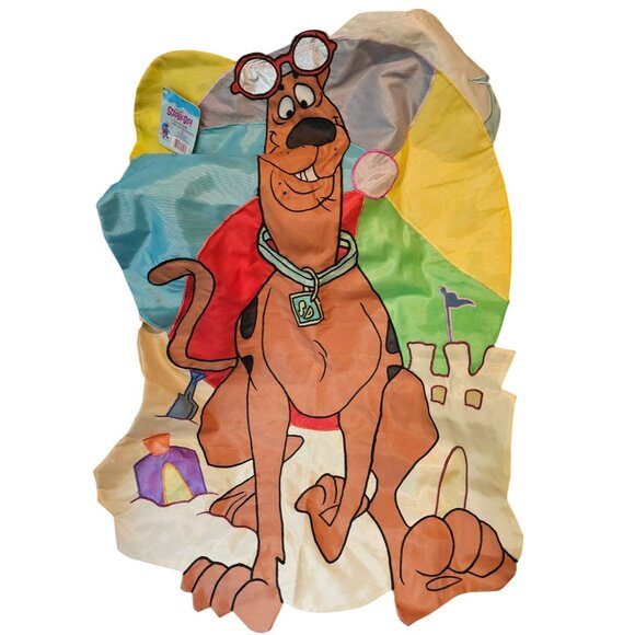 Scooby Doo Windsculpt Yard Flag Beach Ball Sand Summer Pool Sun Large Vtg 1999 - Picture 1 of 6